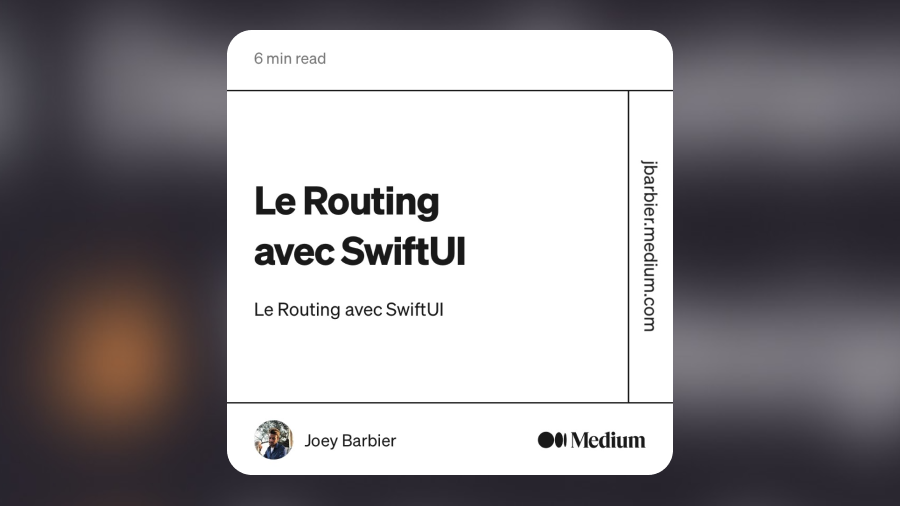Le Routing avec SwiftUI.