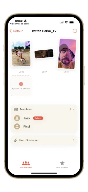 StickerShare — Application iOS